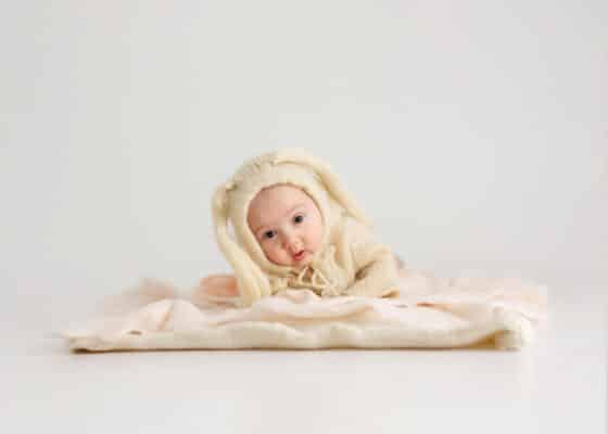 Newborn Photo Shoot - Zesty Orange Photography by Olesya Redina